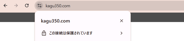 偽サイトの見分け方②：サイトのSSL化を確認する